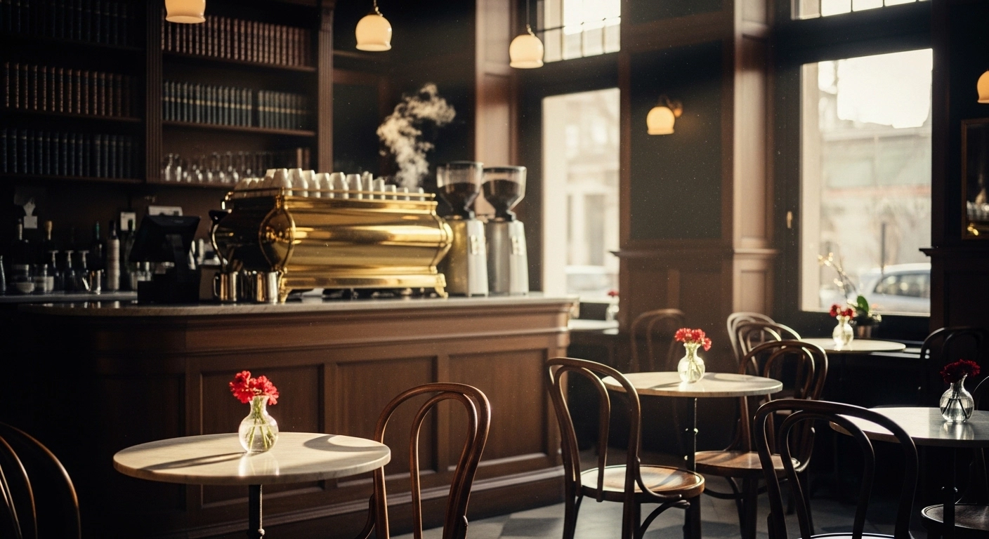 Cafe Rosso の店内